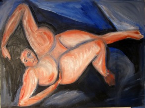 "Odalisque at Large" 18" x 24"